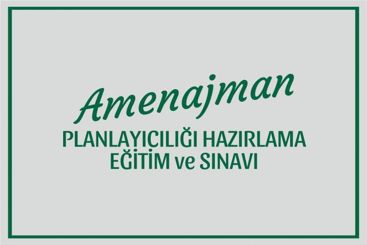 AMENAJMAN PLANLAYICILIĞI EĞİTİMİ - 2019