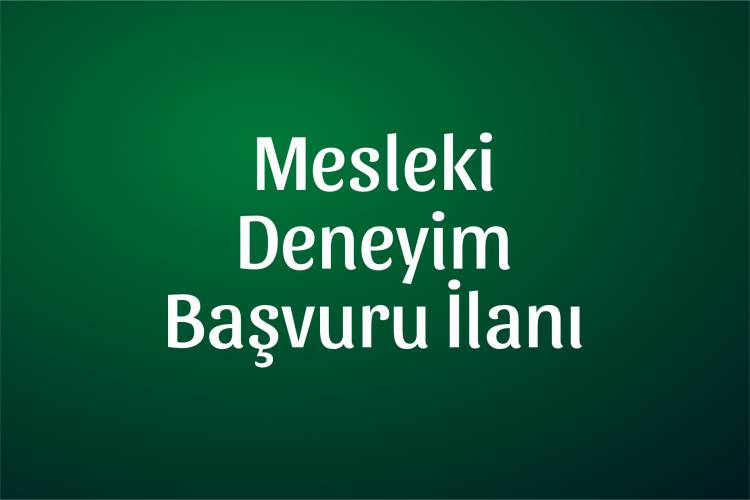 MESLEKİ DENEYİM KAZANMA ÇALIŞMASI
