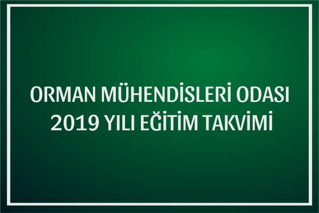 2019 EĞİTİM TAKVİMİ