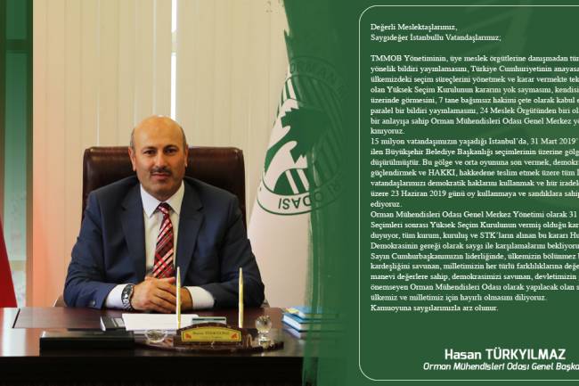 Genel Başkanımız Hasan TÜRKYILMAZ'ın 23 Haziran Seçimiyle İlgili Görüşleri